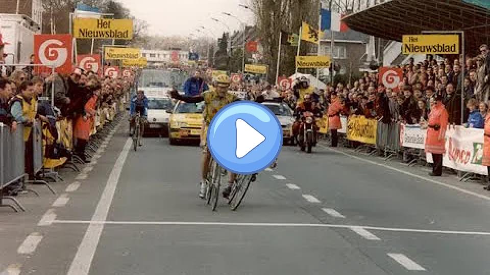 Video thumb: Tour of Flanders 1994 - Gianni Bugno narrowly beats Johan Museeuw