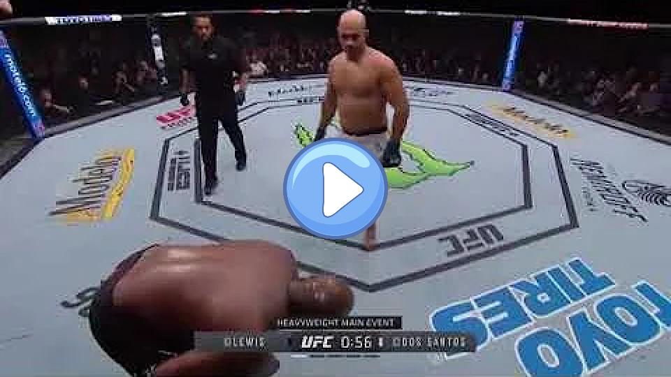 Video thumb: Derrick Lewis baits Junior dos Santos by faking an injury!