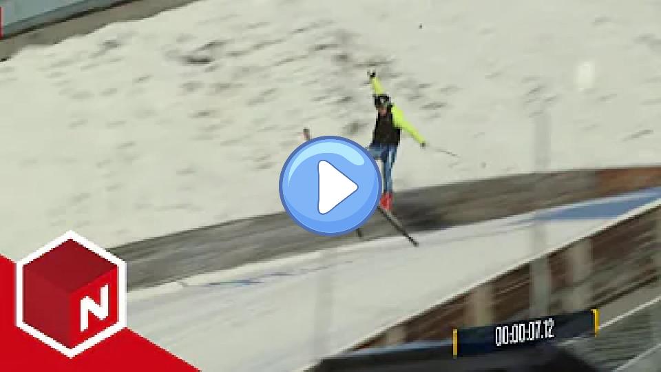 Video thumb: Lars Bystøl and Kjetil André Aamodt Ski Jumping on Alpine Skis | Aamodt and Kjus on Foreign Ground | discovery+