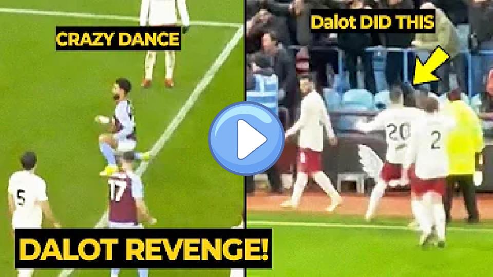 Video thumb: Dalot and Varane responded to Douglas Luiz's taunting celebration after McTominay's goal | Man Utd News