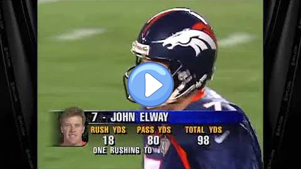 Video thumb: John Elway Helicopter Play Super Bowl XXXII