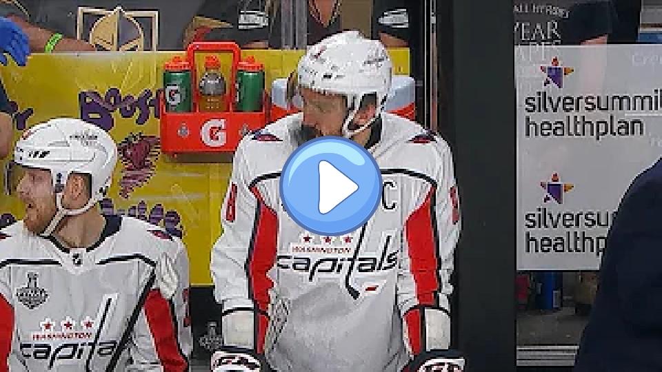 Video thumb: Alex Ovechkin takes a puck to the face, barely flinches.