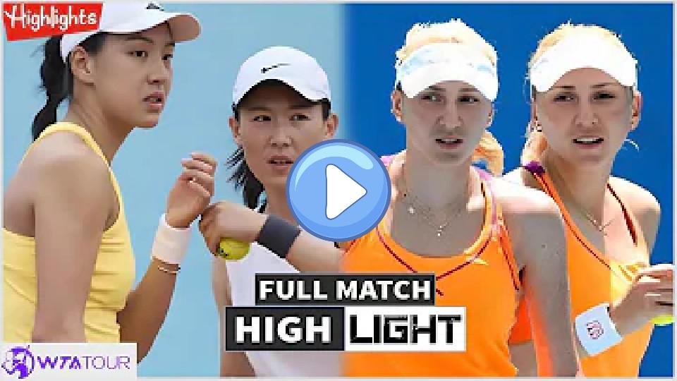 Video thumb: Saisai Zheng & Xinyu Wang vs. Lyudmyla Kichenok & Nadiya Kichenok Highlights - WTA German Open 2024