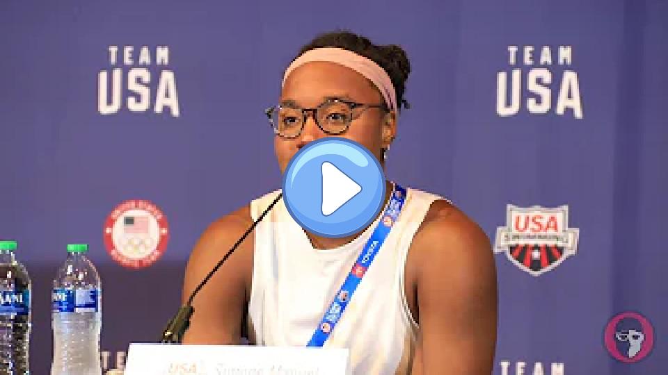 Video thumb: Simone Manuel Delivers Emotional Press Conference on Overtraining Syndrome Diagnosis