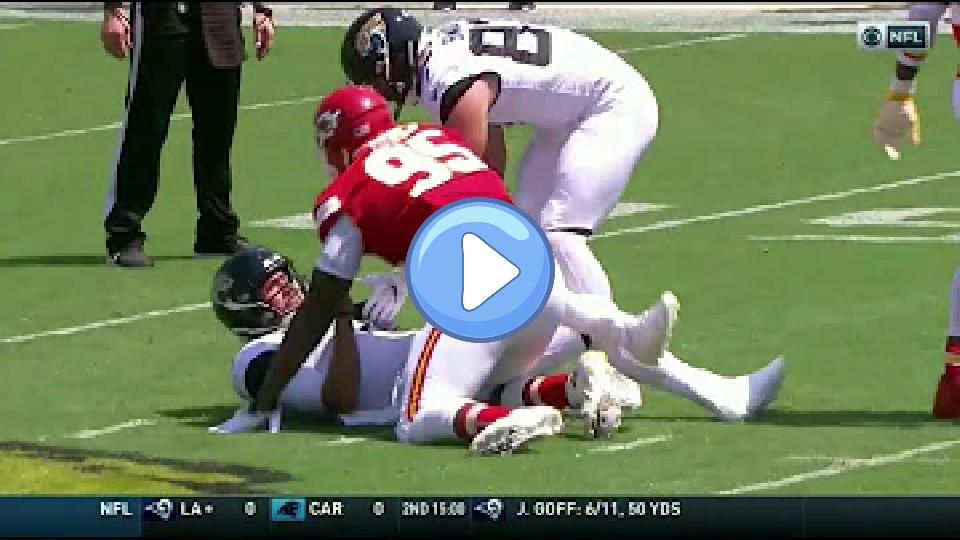 Video thumb: September 8, 2019 - Chiefs vs. Jaguars - Foles throws a TD (injured on play)