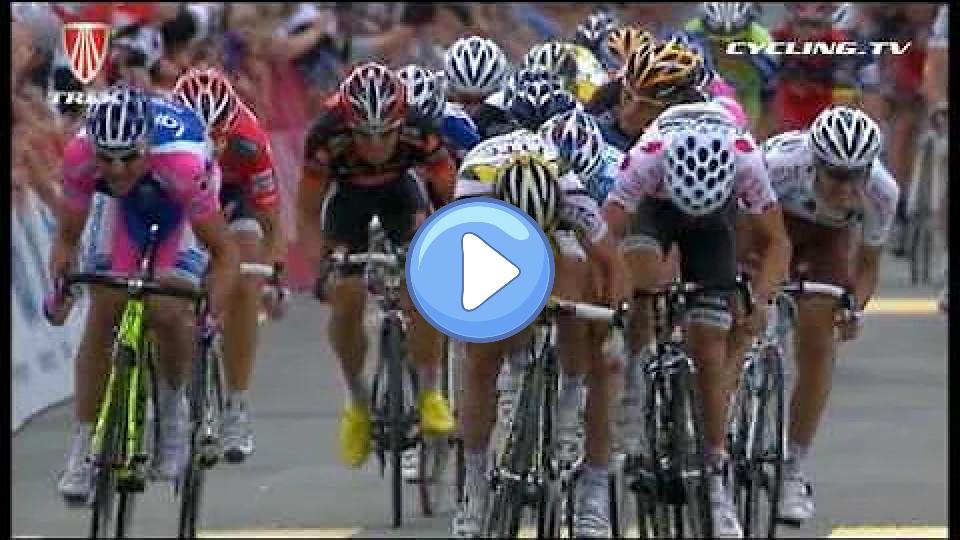 Video thumb: Mark Cavendish Crash - Tour de Suisse Stage 4, 2010