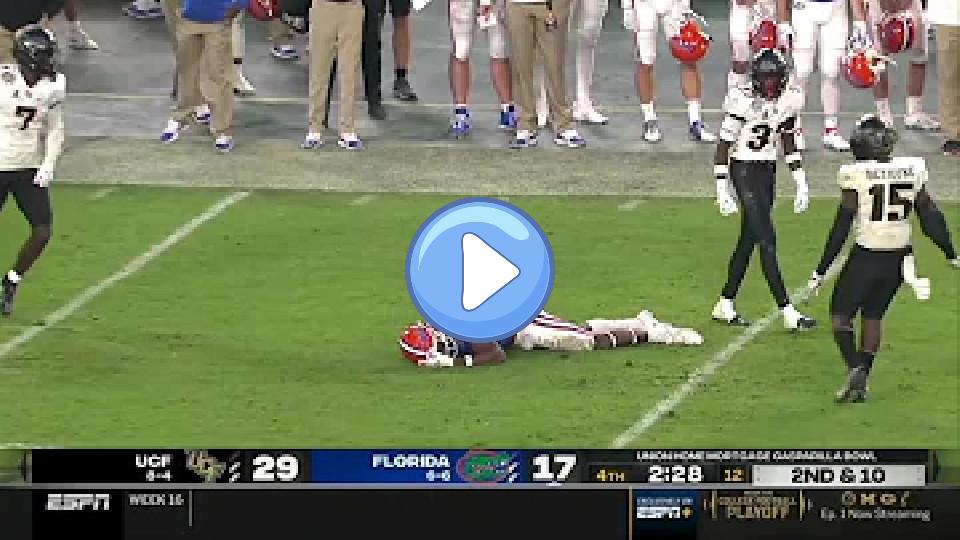 Video thumb: Florida WR Justin Shorter Suffers Scary Injury vs. UCF | 2021 College Football
