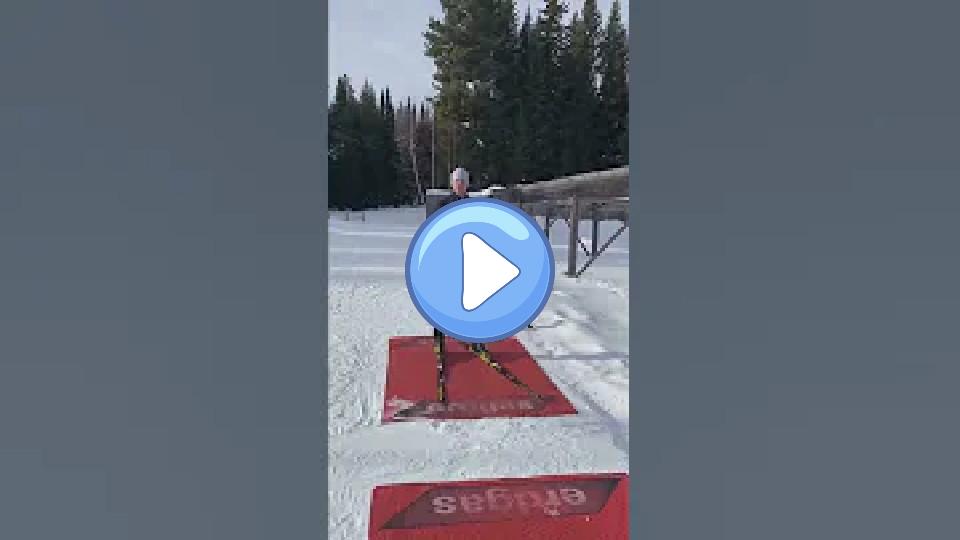 Video thumb: Skier Ustyugov tries his hand at biathlon 🎯