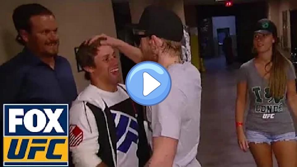 Video thumb: Conor McGregor and Urijah Faber have an altercation before weigh-in | UFC on FOX