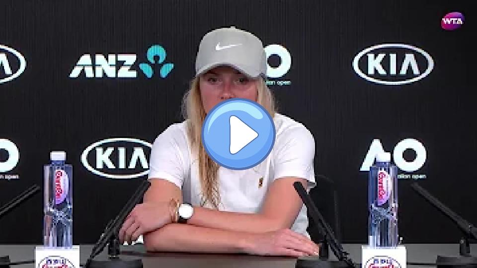 Video thumb: 2018 Australian Open Press Conference: Svitolina - 'Injury Meant I Couldn't Match Mertens Physically'