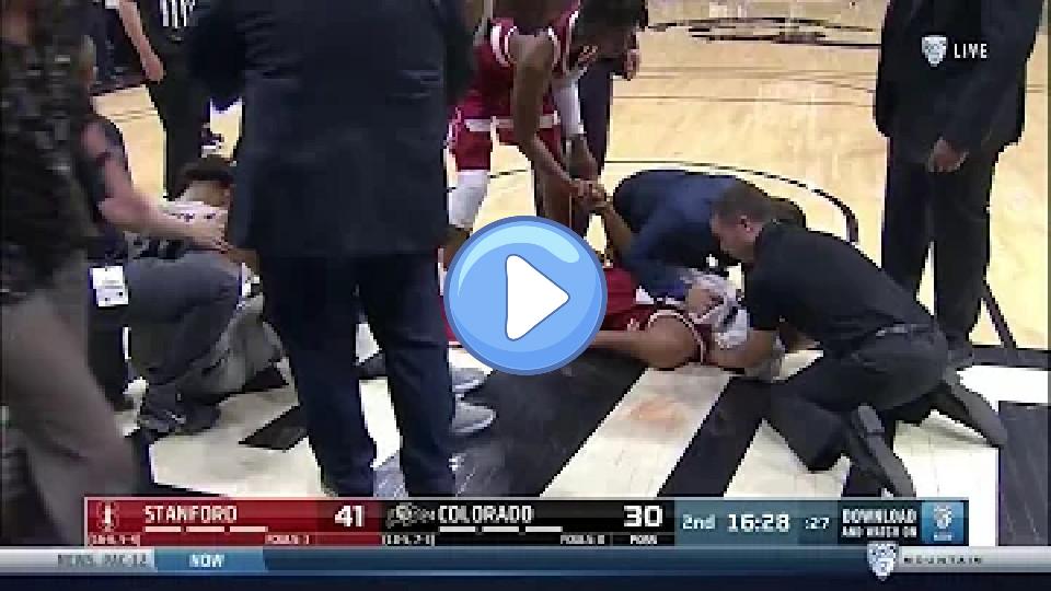 Video thumb: *WARNING: GRAPHIC CONTENT* Stanford's Oscar da Silva sustains a serious head injury following a severe collision.