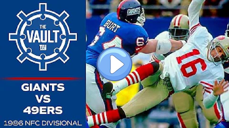 Video thumb: Jim Burt Knocks Out Joe Montana in 1986 NFC Divisional Game vs. 49ers | New York Giants