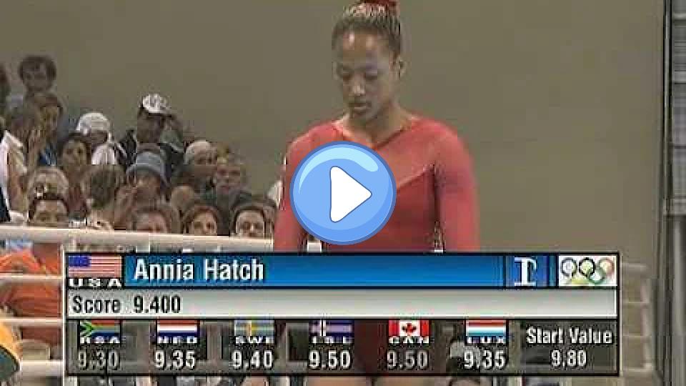 Video thumb: Annia Hatch, 2004 Olympics, Vault Event Final (USA)