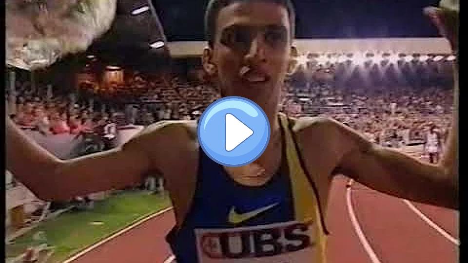 Video thumb: Hicham El Guerrouj and Venuste Niyongabo - 1500m, Weltklasse Grand Prix, Zurich 1996