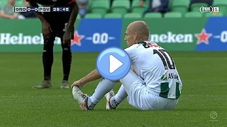 Video thumb: Arjen Robben's Official FC Groningen Debut vs. PSV (Injury) (13/09/2020)