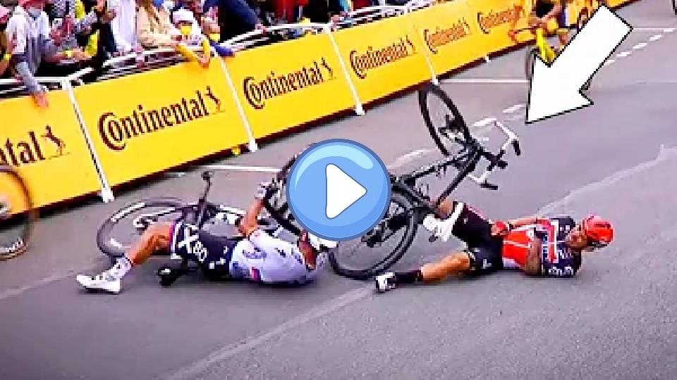 Play video: Caleb Ewan CRASHES OUT PETER SAGAN in Tour de France Stage 3 2021 Video thumb: Caleb Ewan CRASHES OUT PETER SAGAN in Tour de France Stage 3 2021