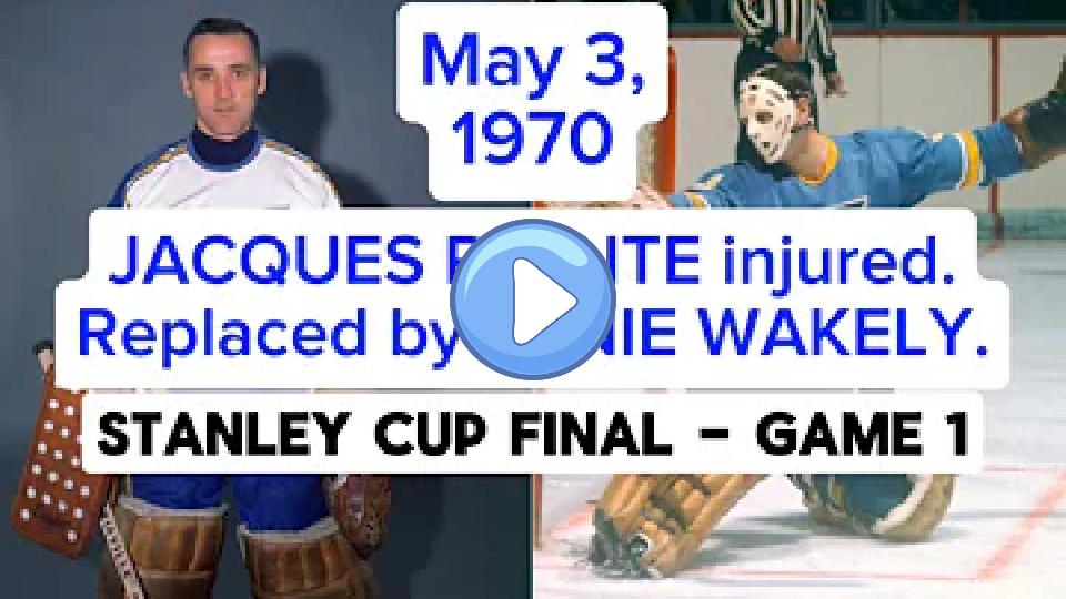 Play video: Jacques Plante injured Fred Stanfield, Phil Esposito tipped Ernie Wakely, 1970 Stanley Cup Final Game 1. Video thumb: Jacques Plante injured Fred Stanfield, Phil Esposito tipped Ernie Wakely, 1970 Stanley Cup Final Game 1.