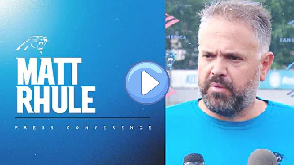 Play video: Matt Rhule announces an injury to Matt Corral. Video thumb: Matt Rhule announces an injury to Matt Corral.