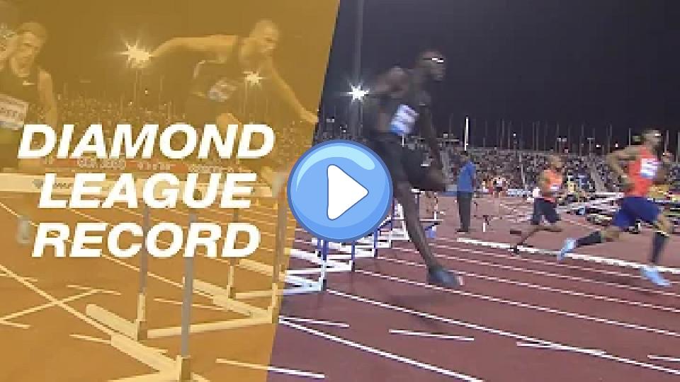Play video: Abderrahman Samba Wins Men's 400m Hurdles - IAAF Diamond League Doha, 2018 Video thumb: Abderrahman Samba Wins Men's 400m Hurdles - IAAF Diamond League Doha, 2018