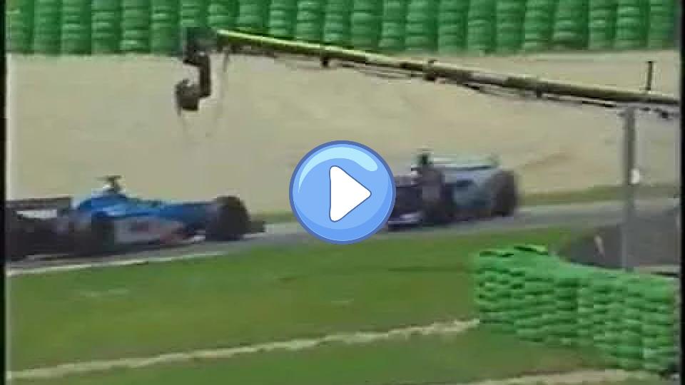 Video thumb: The crash between Giancarlo Fisichella and Jean Alesi during the 1998 Formula 1 season is often remembered for its dramatic nature. Unfortunately, I don't have specific details about an incident between these two drivers in 1998. However, both were active drivers during that season, with Fisichella driving for Benetton and Alesi for Sauber. If you have more details or a specific race in mind, please let me know so I can provide more accurate information.