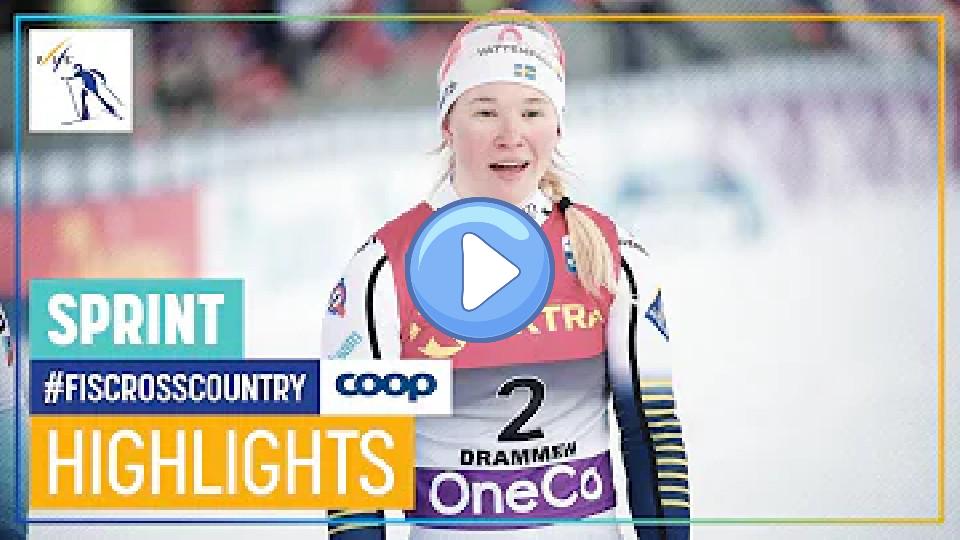 Video thumb: Sundling Stuns Faehndrich in Dramatic Finish | Women's Sprint | Drammen | FIS Cross-Country