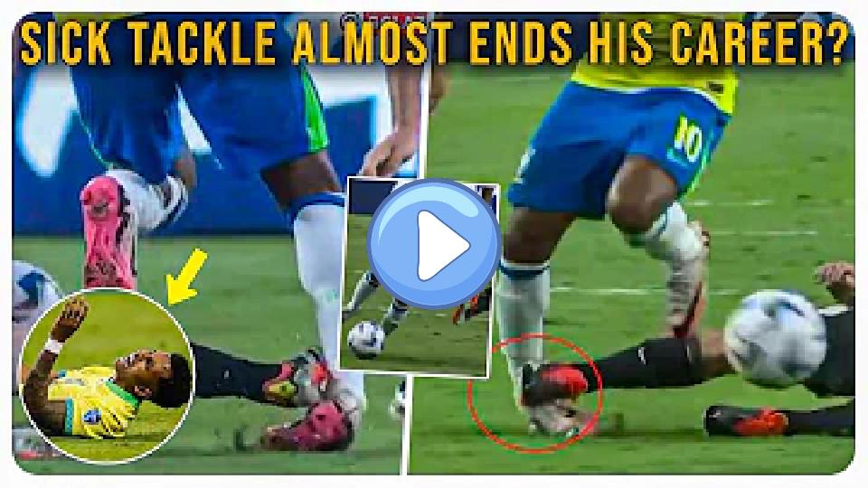 Video thumb: Rodrygo's Shocking Injury! Rodrygo narrowly avoids a career-ending injury against Uruguay! (Brazil vs Uruguay)