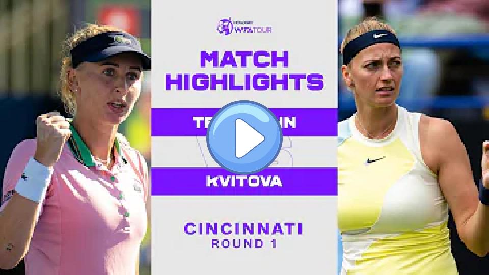Video thumb: Jil Teichmann vs. Petra Kvitova | 2022 Cincinnati Round 1 | WTA Match Highlights