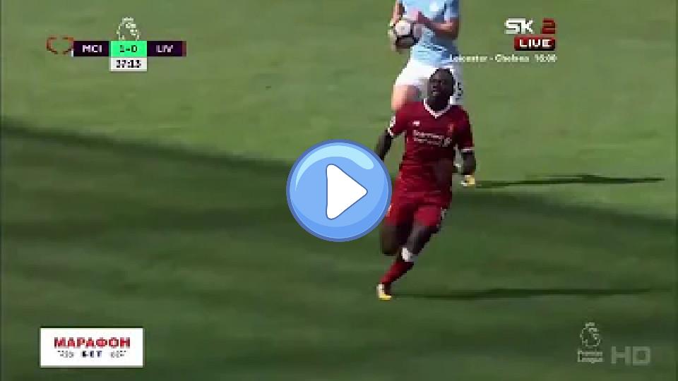 Video thumb: Ederson Moraes' Foul on Sadio Mane Results in Injury