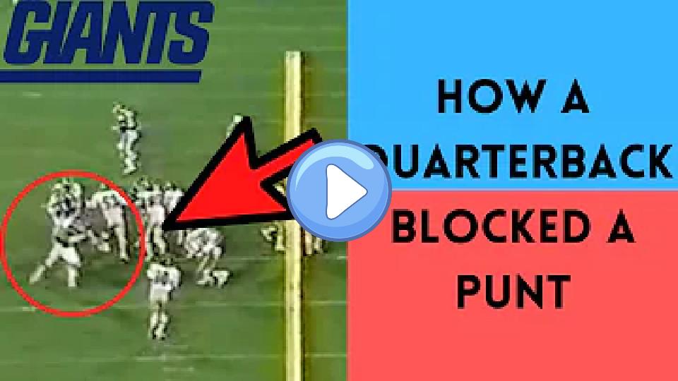 Video thumb: The Time Jeff Hostetler Blocked a Punt | Giants at Eagles (1986)