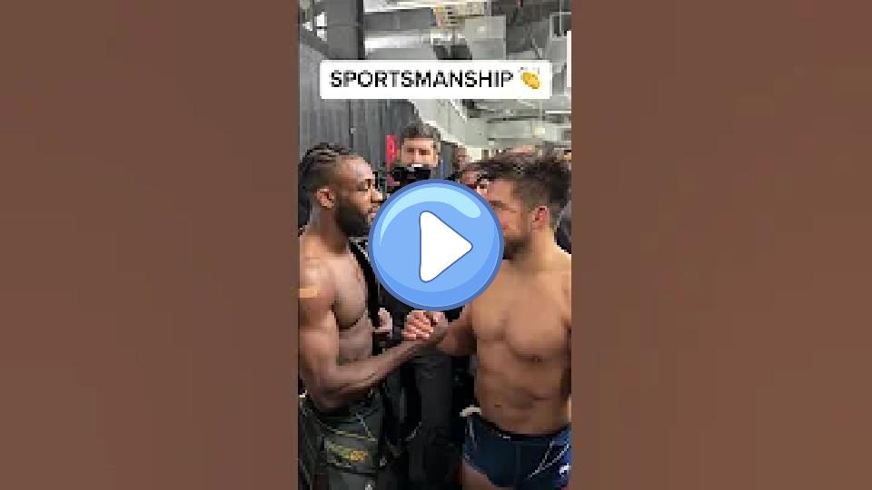 Video thumb: All class between Sterling and Cejudo after their #UFC288 fight. 🤝