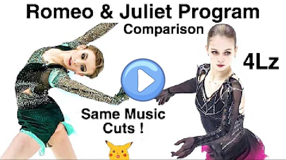 Play video: The Same Music - Alexandra Trusova vs. Daria Usacheva: Romeo and Juliet Free Program Video thumb: The Same Music - Alexandra Trusova vs. Daria Usacheva: Romeo and Juliet Free Program