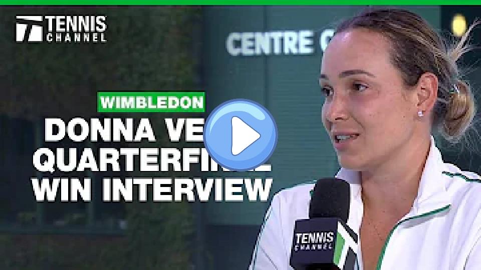 Play video: Donna Vekic on Never Giving Up | 2024 Wimbledon Quarterfinals Video thumb: Donna Vekic on Never Giving Up | 2024 Wimbledon Quarterfinals