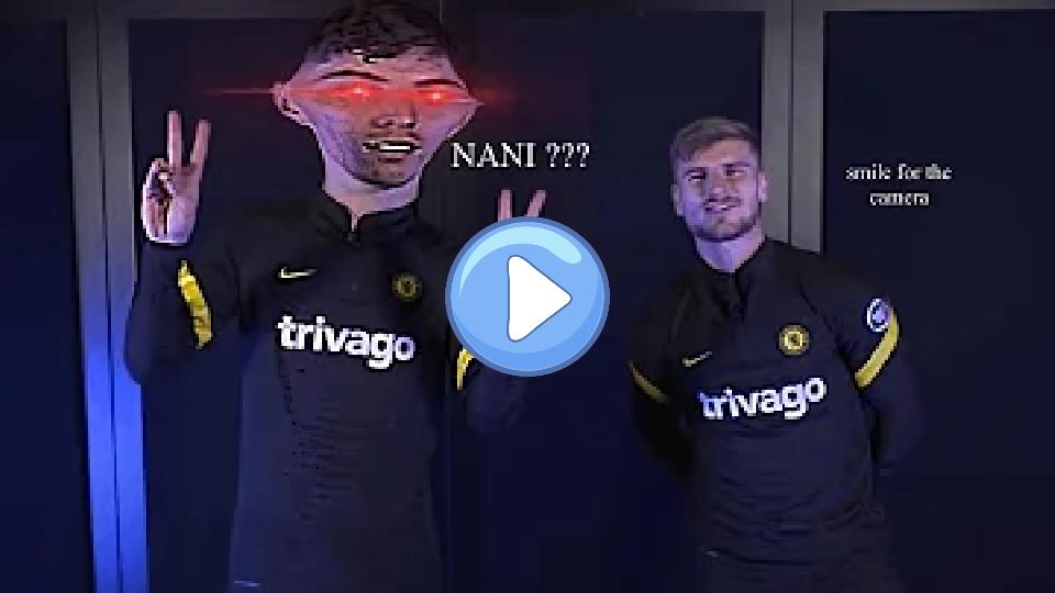 Video thumb: Havertz acting like a child for 3 minutes and 24 seconds straight...