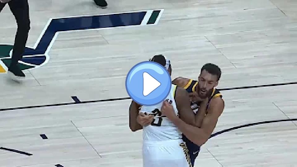 Video thumb: Rudy Gobert and Myles Turner Get Into a CRAZY Fight after Gobert's Dirty Foul...