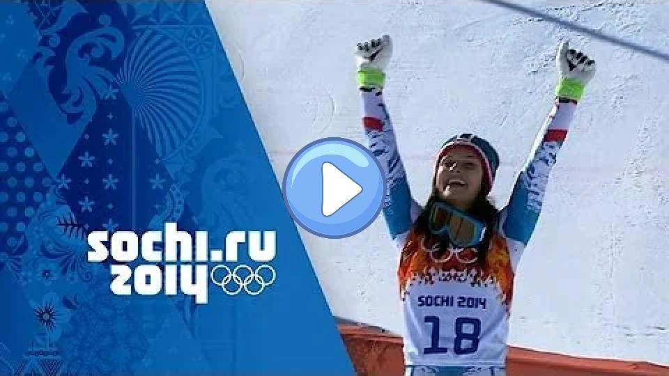 Play video: Alpine Skiing - Women's Super G - Anna Fenninger Wins Gold | Sochi 2014 Winter Olympics Video thumb: Alpine Skiing - Women's Super G - Anna Fenninger Wins Gold | Sochi 2014 Winter Olympics