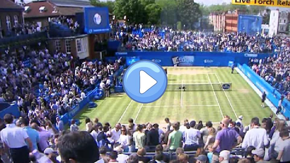 Video thumb: David Nalbandian disqualified for kicking an assistant referee in anger