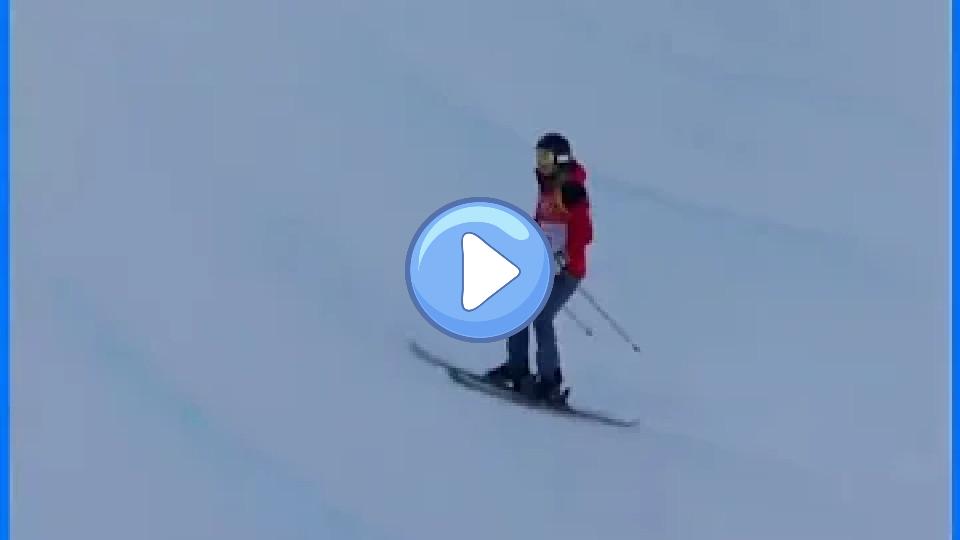 Video thumb: Hungarian Skier Goes Down Halfpipe with No Tricks at 2018 Olympics