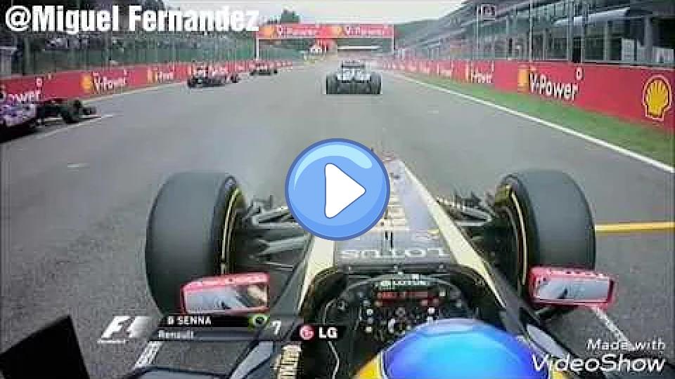 Video thumb: Bruno Senna onboard Spa GP start crash 2011