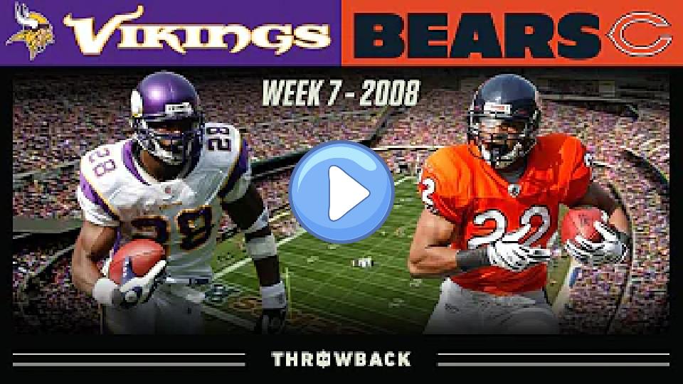 Play video: A Wild Unexpected Shootout! (Vikings vs. Bears 2008, Week 7) Video thumb: A Wild Unexpected Shootout! (Vikings vs. Bears 2008, Week 7)