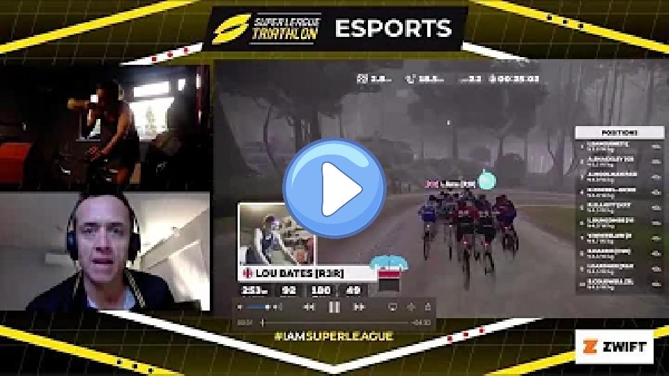 Video thumb: WHAT A FINISH! Sophie Coldwell smashes a sprint finish on Zwift