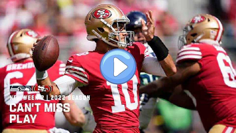 Play video: Jimmy G leads a touchdown drive after replacing the injured Lance. Video thumb: Jimmy G leads a touchdown drive after replacing the injured Lance.