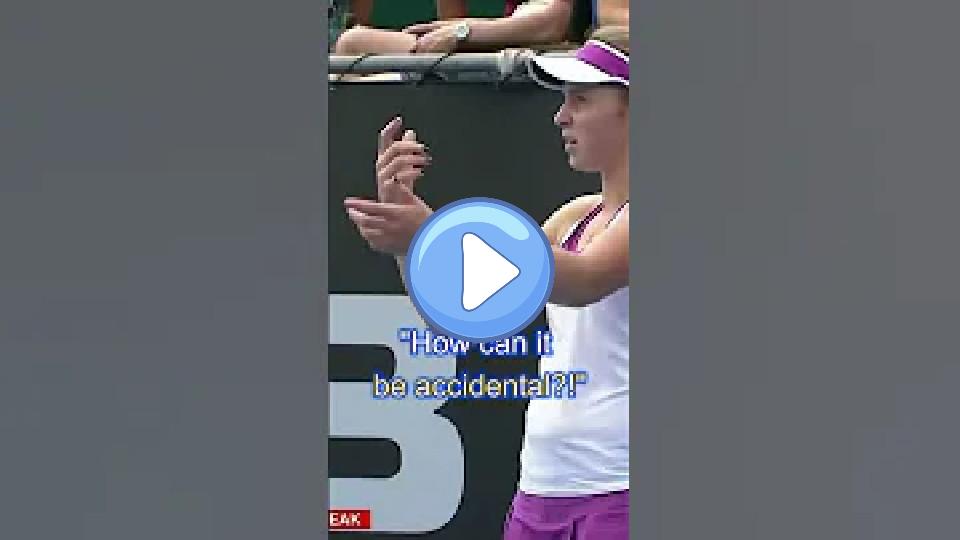 Video thumb: Ostapenko throws racket at ball boy: 