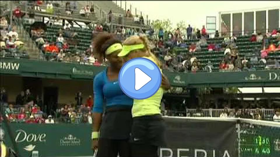 Video thumb: Serena Williams comforts a crying and injured Sabine Lisicki.