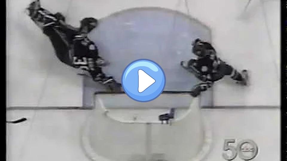 Video thumb: J.S. Giguere's Remarkable Stick Save - 2003 Western Conference Finals, Game 1