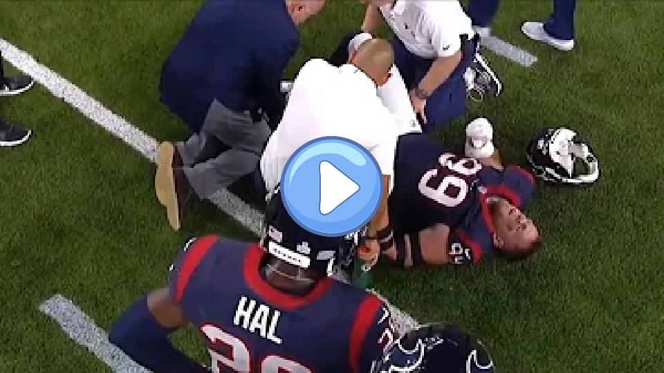 Video thumb: J.J. Watt Suffers Season-Ending Knee Injury vs. Chiefs | NFL