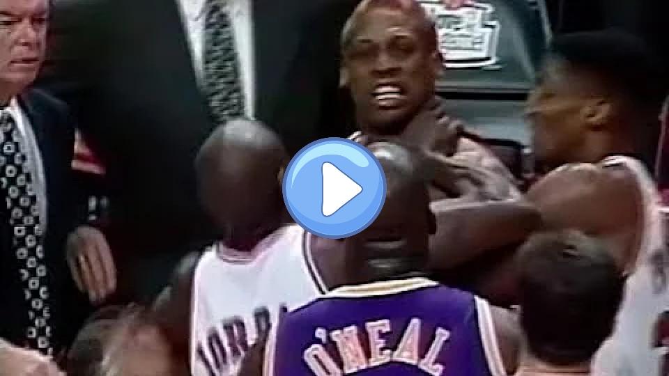 Video thumb: Shaquille O'Neal vs. Dennis Rodman Heated Moments Compilation