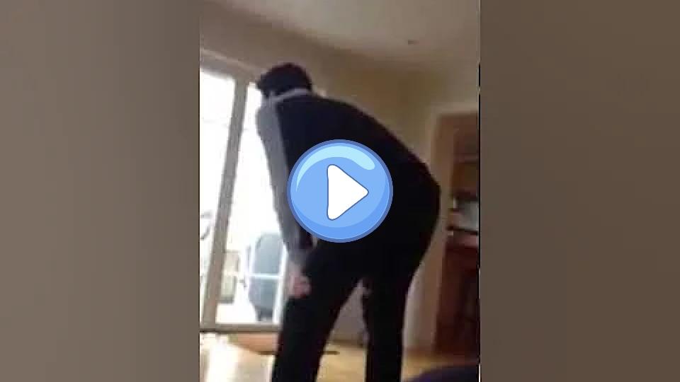 Video thumb: Swedish dad's reaction to Charlotte Kalla winning gold in the 2014 Olympics