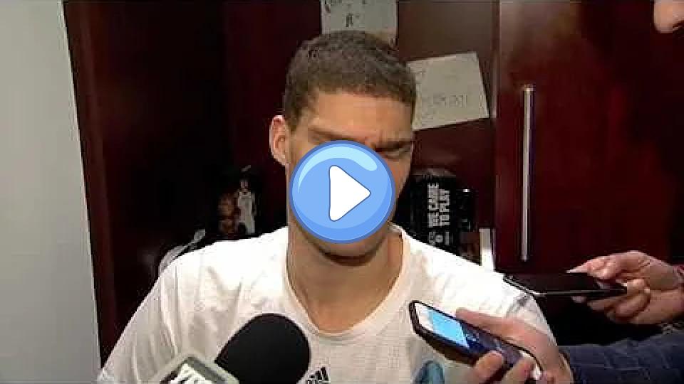 Play video: Brook Lopez on his injury scare. Video thumb: Brook Lopez on his injury scare.