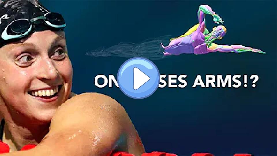 Video thumb: Her swimming strategy should be impossible!