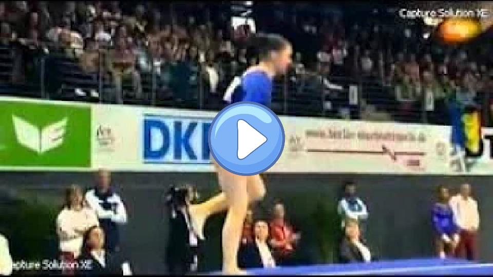Video thumb: Aliya Mustafina - Injury - European Championships 2011